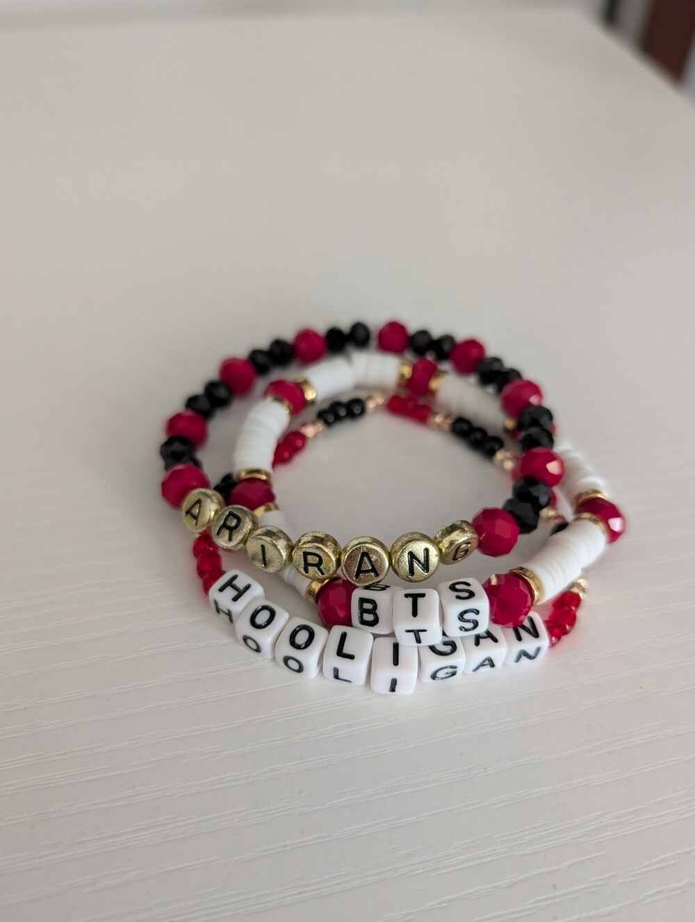 BTS Inspired Arirang Bracelet Stack Handmade Set Of 3 - Hooligan